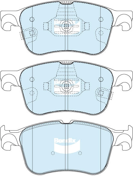 Brake Pad Set, disc brake (DB2557 GCT)