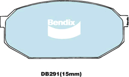 Brake Pad Set, disc brake (DB291 GCT)