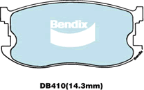 Brake Pad Set, disc brake (DB410 GCT)