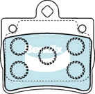 Brake Pad Set, disc brake (DB1418 EURO+)