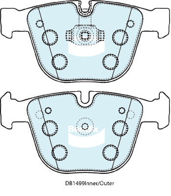 Brake Pad Set, disc brake (DB1499 EURO+)