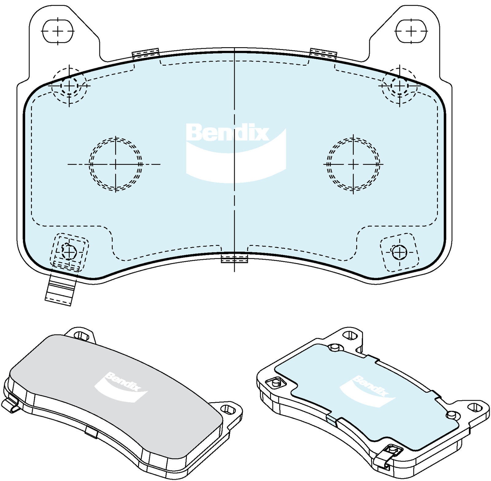 Brake Pad Set, disc brake (DB2675 EV)