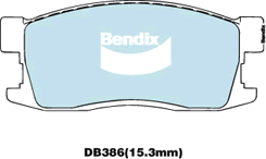 Brake Pad Set, disc brake (DB386 GCT)