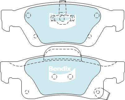 Brake Pad Set, disc brake (DB2217 4WD)