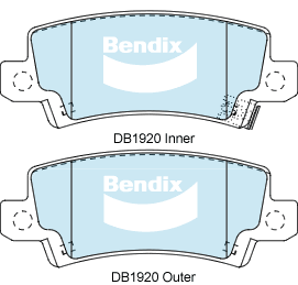 Brake Pad Set, disc brake (DB1920 GCT)