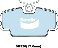 Brake Pad Set, disc brake (DB320 GCT)