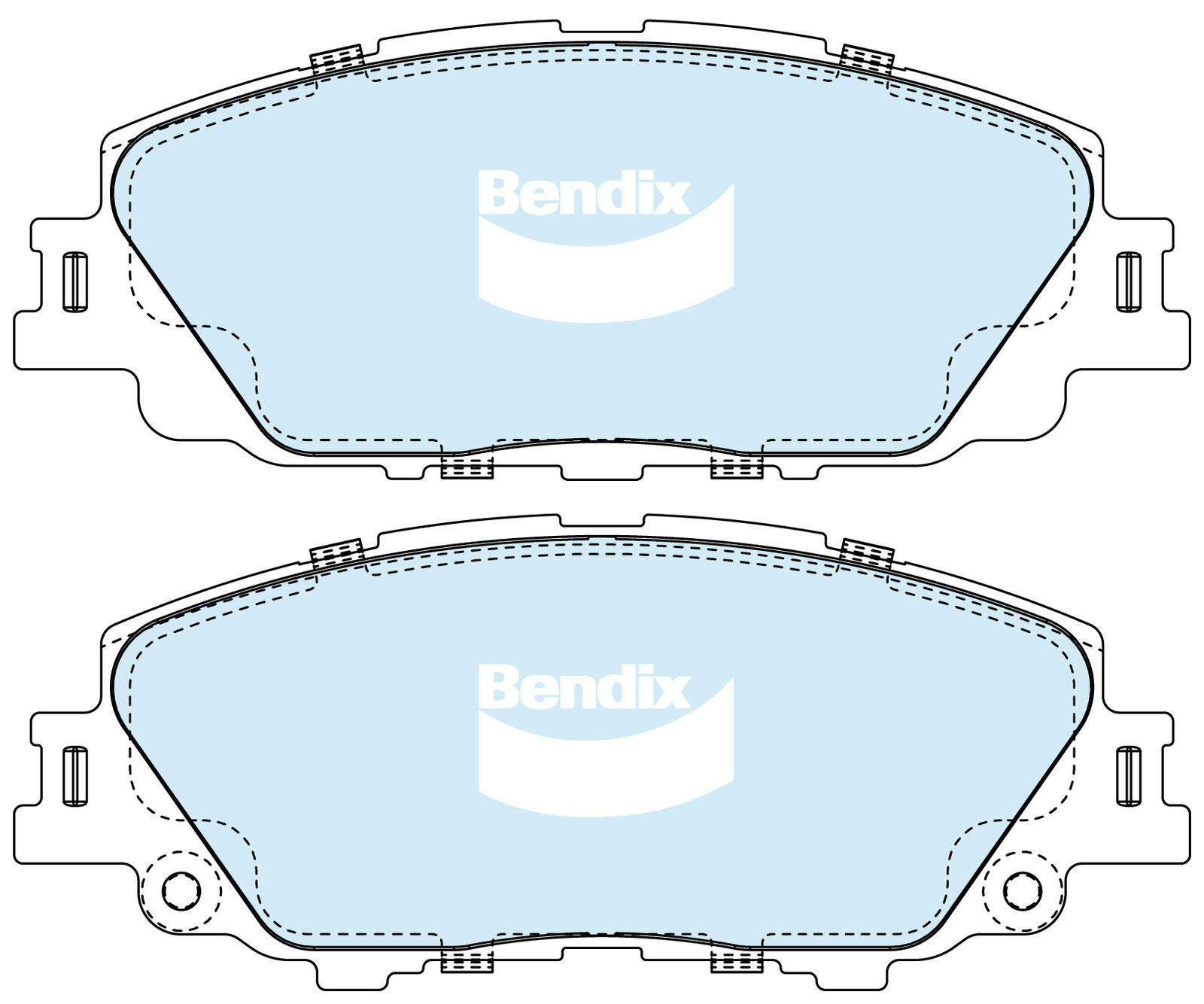 Brake Pad Set, disc brake (DB2544 GCT)