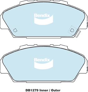 Brake Pad Set, disc brake (DB1279 GCT)