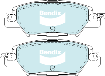 Brake Pad Set, disc brake (DB2414 4WD)