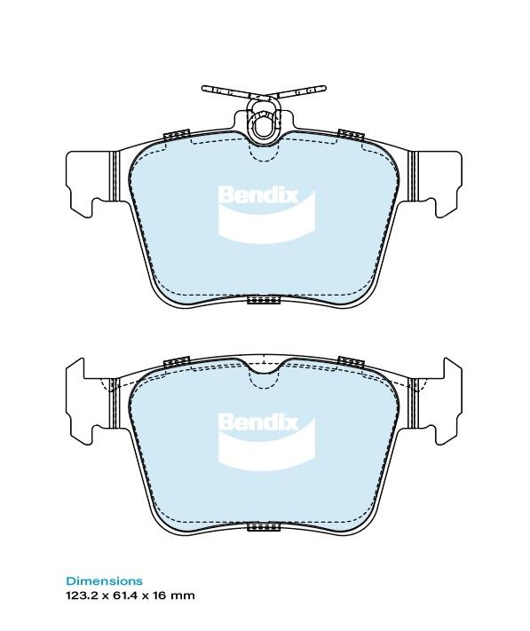 Brake Pad Set, disc brake (DB2415 EURO+)
