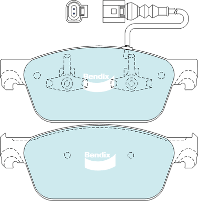 Brake Pad Set, disc brake (DB2200 HD)