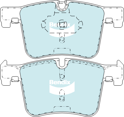 Brake Pad Set, disc brake (DB2223 EURO+)