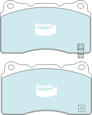 Brake Pad Set, disc brake (DB1678 GCT)