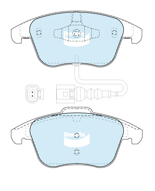 Brake Pad Set, disc brake (DB2232 EURO+)