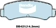 Brake Pad Set, disc brake (DB421 GCT)