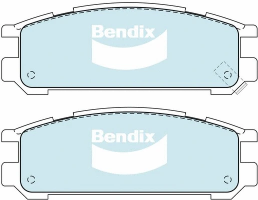 Brake Pad Set, disc brake (DB1186 GCT)