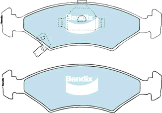 Brake Pad Set, disc brake (DB1335 GCT)