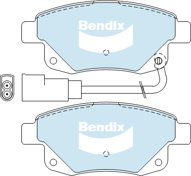 Brake Pad Set, disc brake (DB1968 HD)