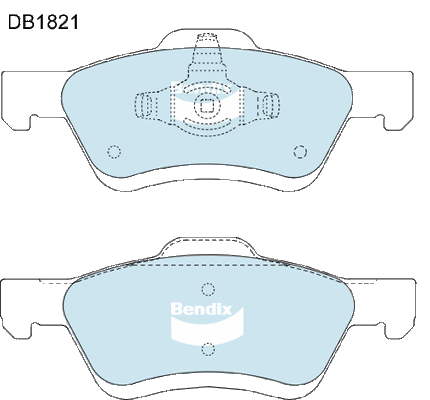 Brake Pad Set, disc brake (DB1821 4WD)