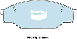 Brake Pad Set, disc brake (DB318 4WD)