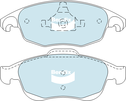Brake Pad Set, disc brake (DB2040 EURO+)