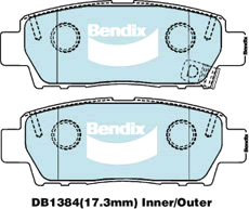 Brake Pad Set, disc brake (DB1384 GCT)