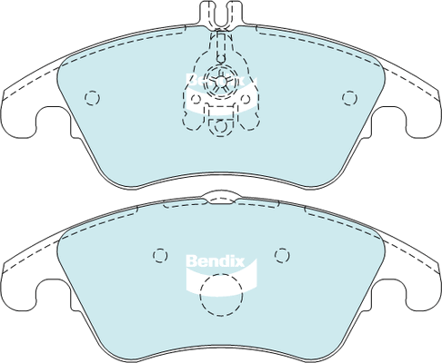 Brake Pad Set, disc brake (DB2183 EURO+)