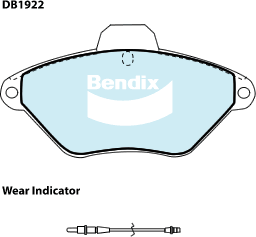 Brake Pad Set, disc brake (DB1922 GCT)