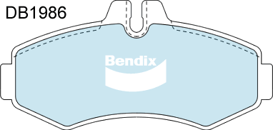 Brake Pad Set, disc brake (DB1986 HD)