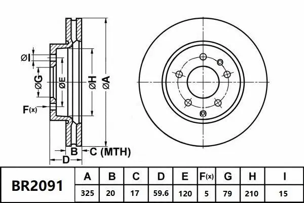 Brake Disc (BR2091 ULT)