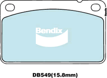 Brake Pad Set, disc brake (DB549 BR)