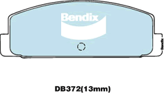 Brake Pad Set, disc brake (DB372 GCT)