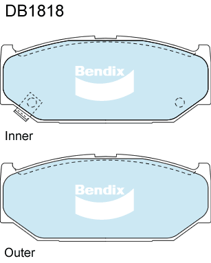 Brake Pad Set, disc brake (DB1818 GCT)