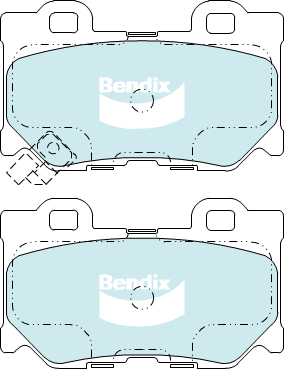 Brake Pad Set, disc brake (DB2401 GCT)