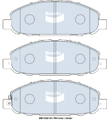 Brake Pad Set, disc brake (DB1769 HD)