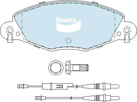 Brake Pad Set, disc brake (DB2298 EURO+)