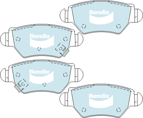 Brake Pad Set, disc brake (DB1425 GCT)