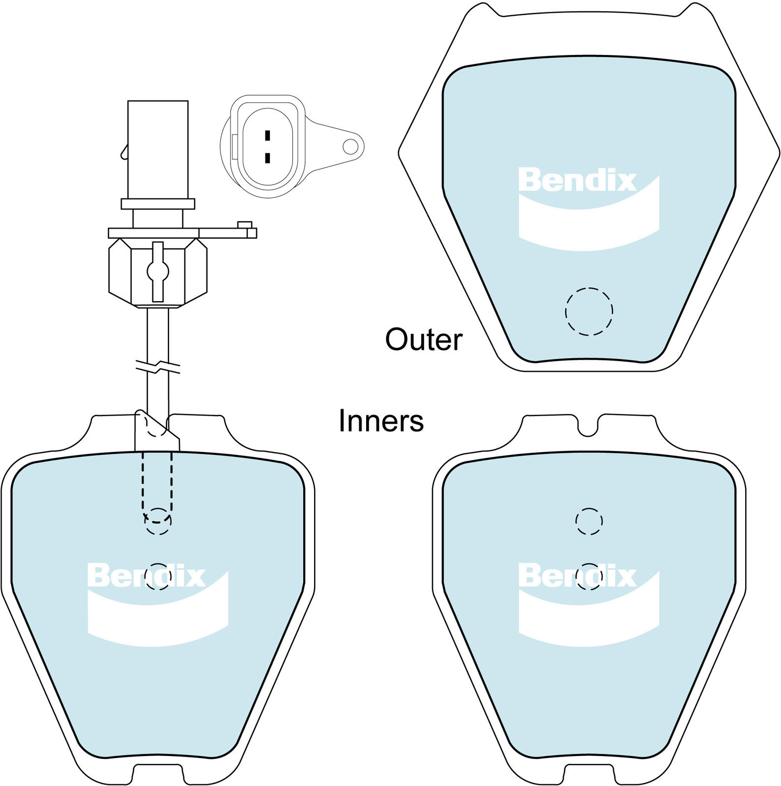 Brake Pad Set, disc brake (DB1442 HD)