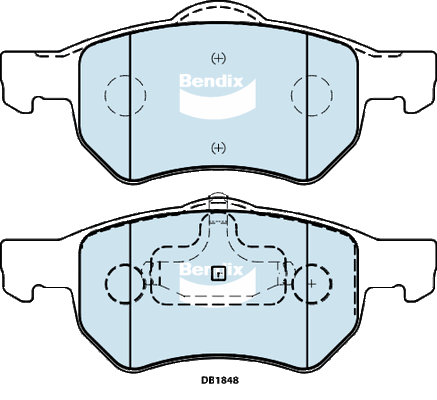 Brake Pad Set, disc brake (DB1848 HD)