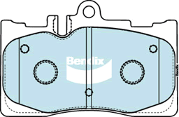 Brake Pad Set, disc brake (DB1496 GCT)
