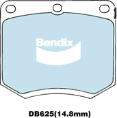 Brake Pad Set, disc brake (DB625 BR)