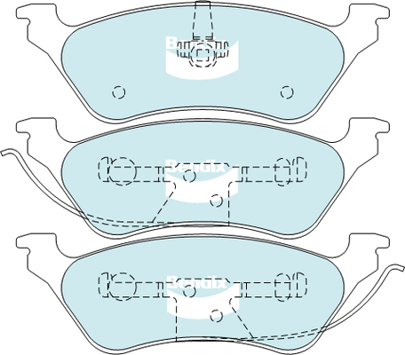 Brake Pad Set, disc brake (DB1853 HD)