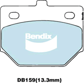 Brake Pad Set, disc brake (DB159 GCT)