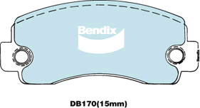 Brake Pad Set, disc brake (DB170 4WD)