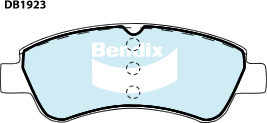 Brake Pad Set, disc brake (DB1923 EURO+)