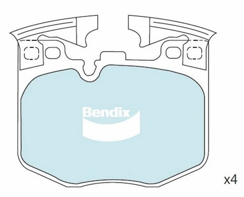 Brake Pad Set, disc brake (DB2545 EURO+)
