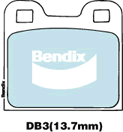 Brake Pad Set, disc brake (DB3 GCT)