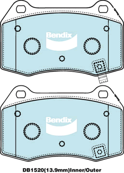 Brake Pad Set, disc brake (DB1520 BR)