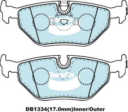 Brake Pad Set, disc brake (DB1334 EURO+)
