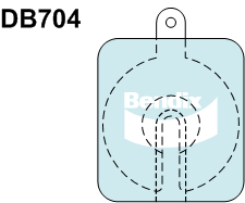 Brake Pad Set, disc brake (DB704 GCT)
